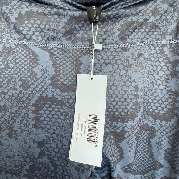 All Fenix Snake Skin Anthropologie 7/8 Legging medium blue dark grey - Picture 7 of 7